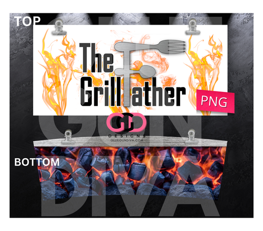 The GrillFather -   Digital tumbler wrap for 40 oz tumbler