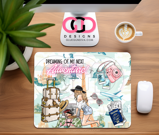 Dreamer Traveler Blonde- Design for Mouse Pad