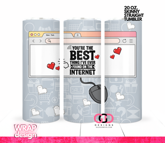 Best thing on the internet -  Digital tumbler wrap for 20 oz skinny straight tumbler