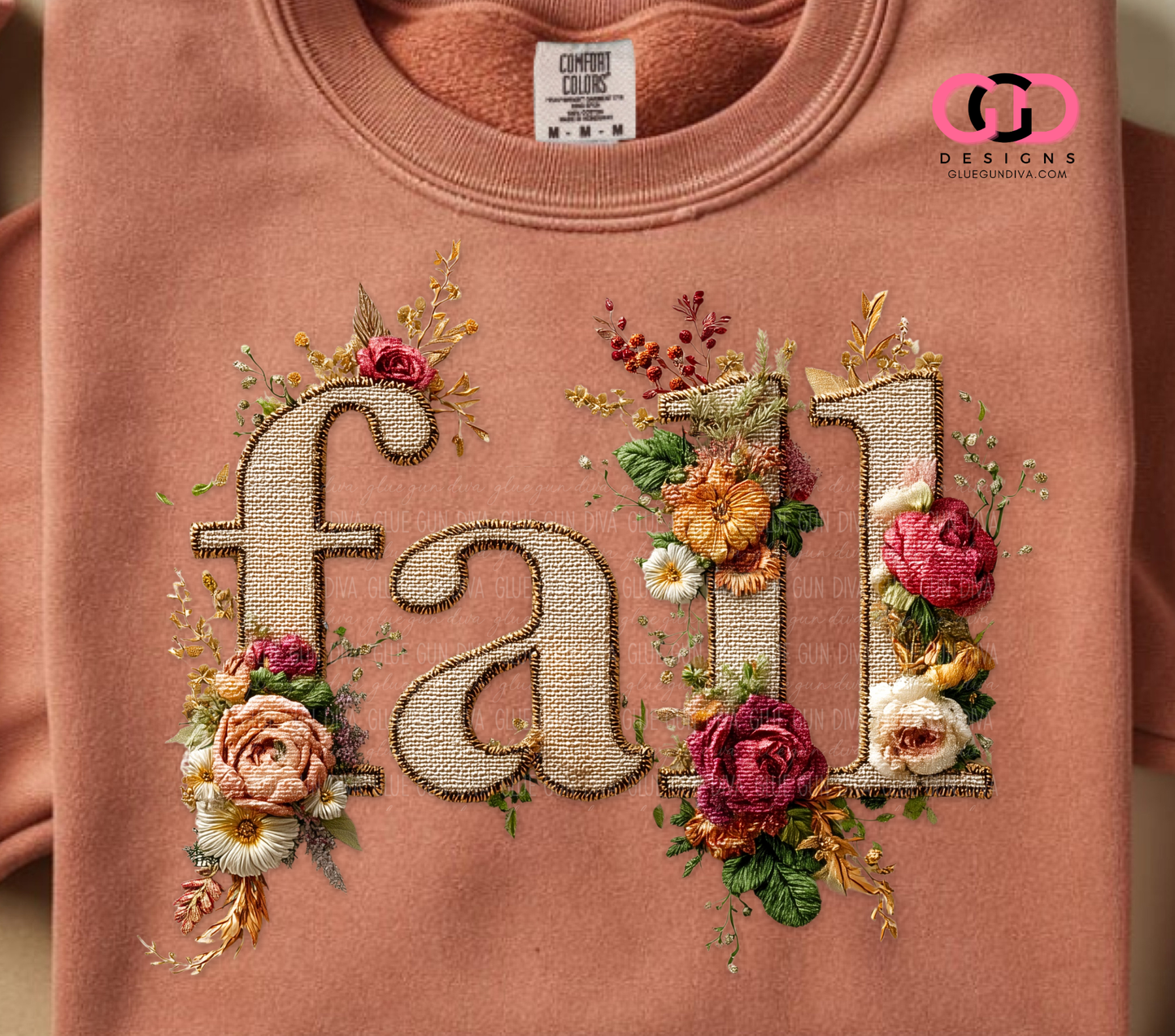 Stitched Fall Word -  PNGs & SVGs