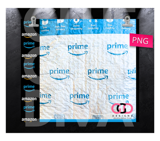 Prime Envelope -  Digital tumbler wrap for 20 oz skinny straight tumbler