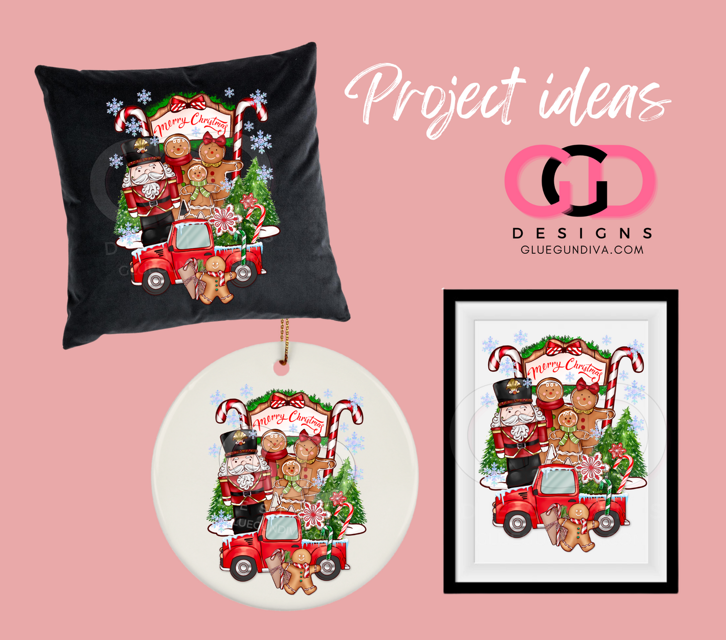 Merry Ginger Christmas- 7 images BUNDLE