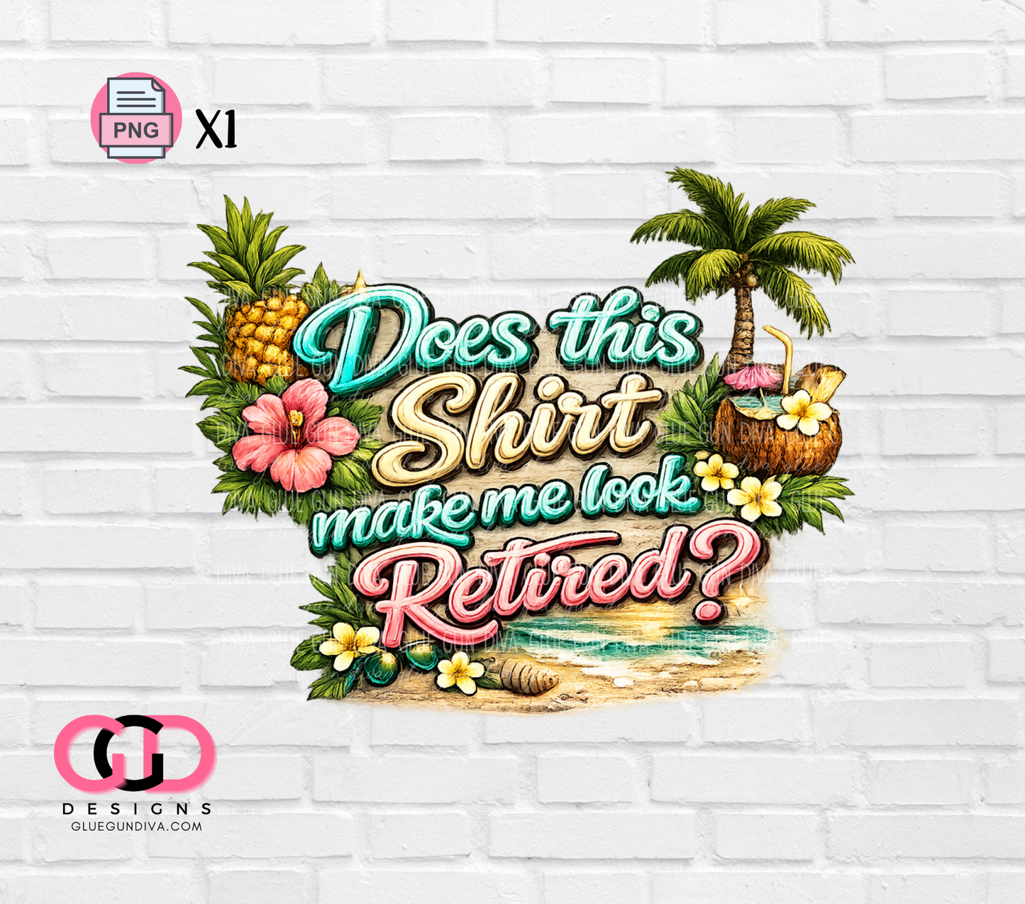 Does this Shirt Make Me Look Retired -  PNGs & SVGs