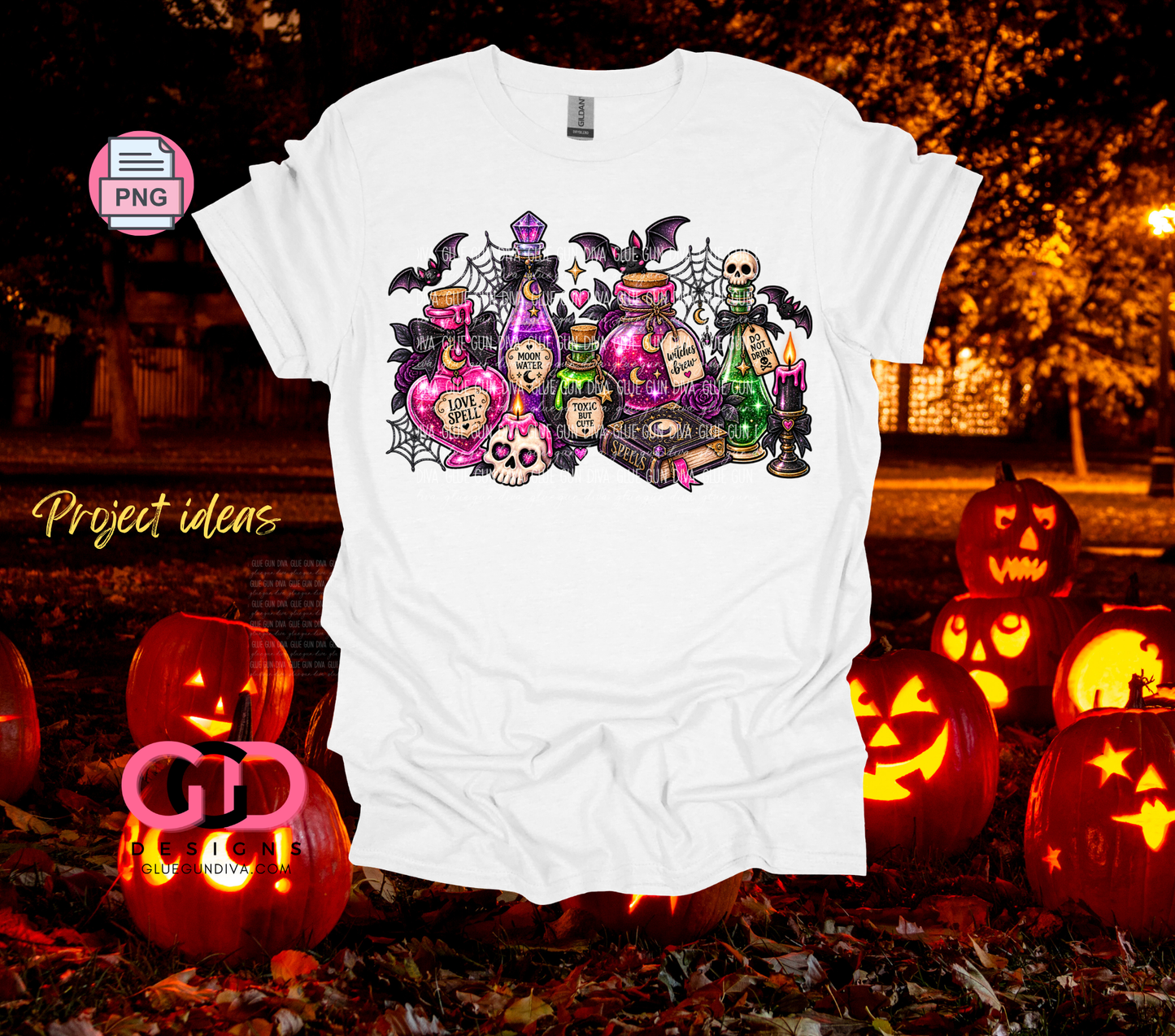 Cute Witches Poison Bottles-  PNGs & SVGs