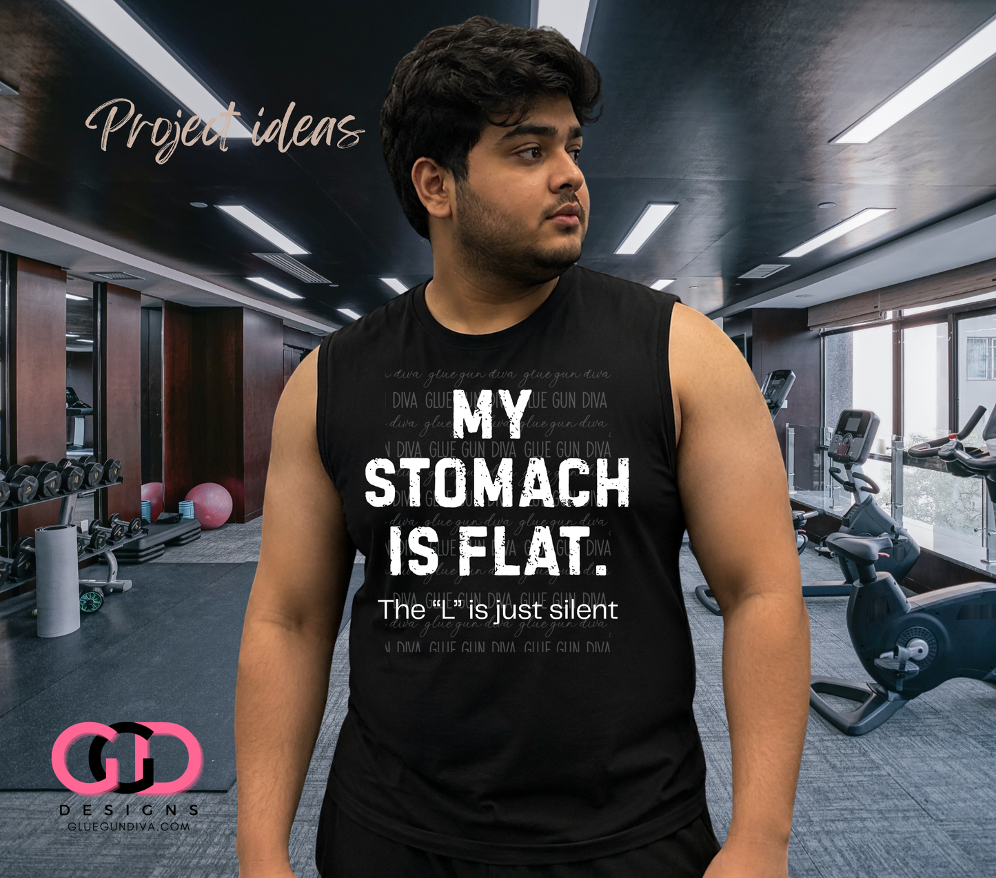 My Stomach is Flat -  PNGs & SVGs