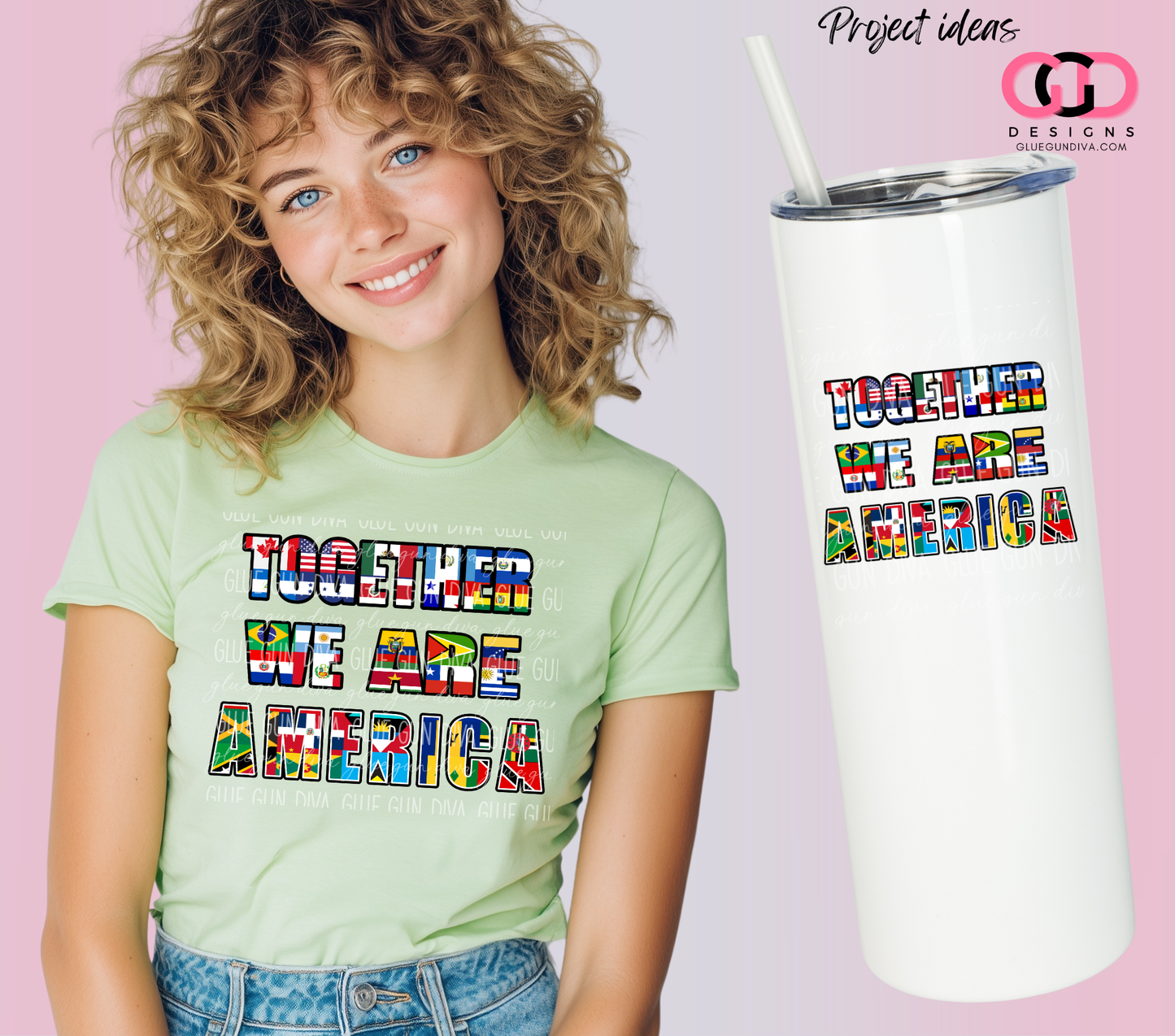 Together we are America Words -  PNGs & SVGs