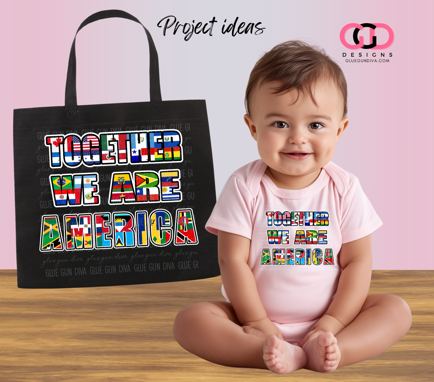 Together we are America Words -  PNGs & SVGs