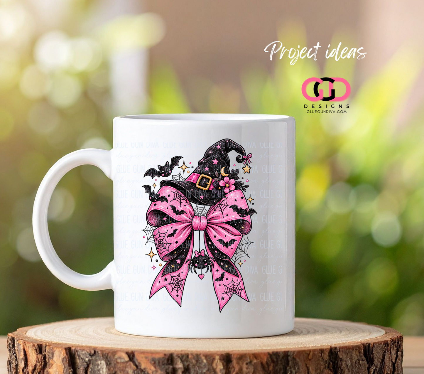 Cute Pink Halloween Bow -  PNGs & SVGs