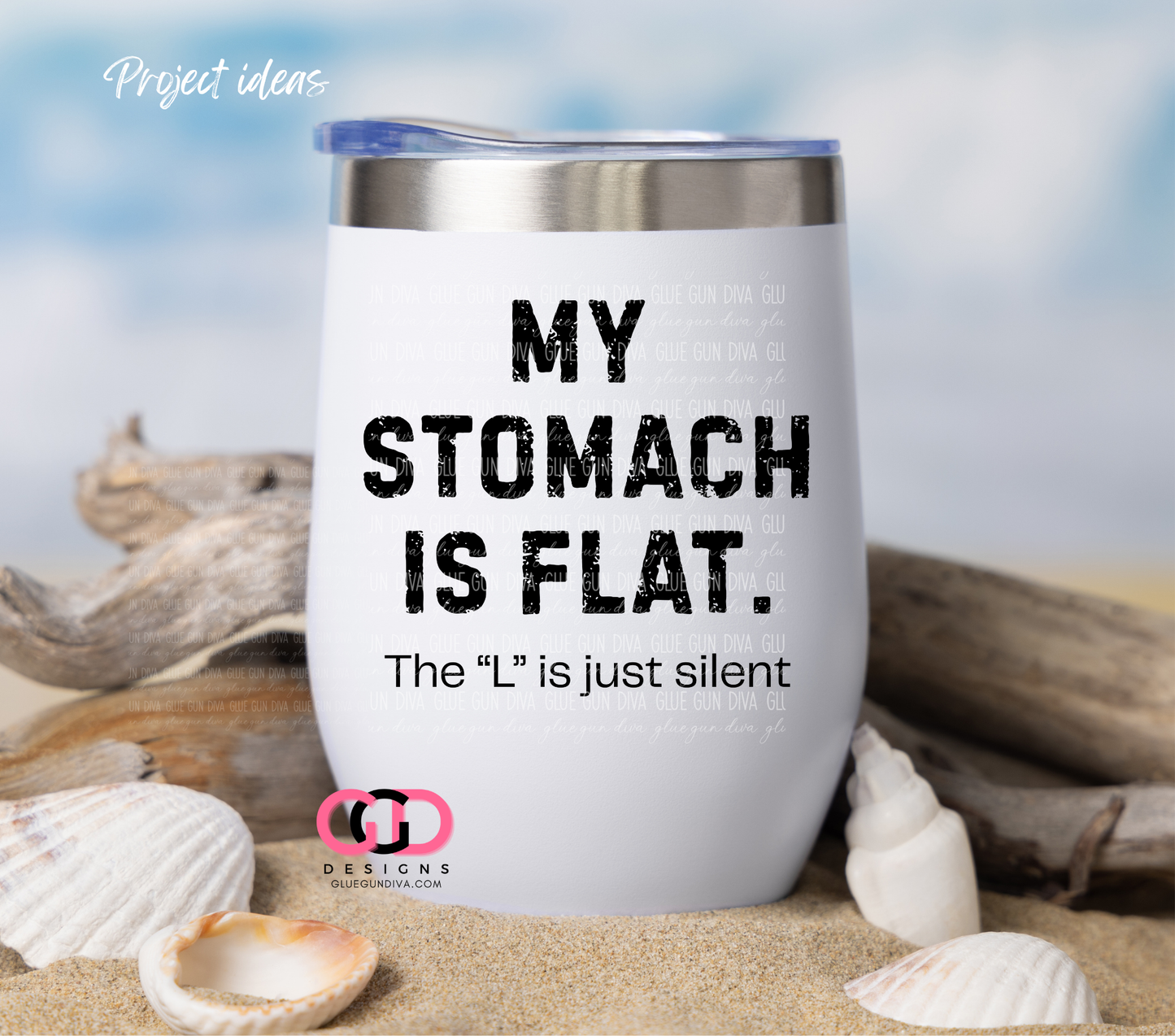 My Stomach is Flat -  PNGs & SVGs