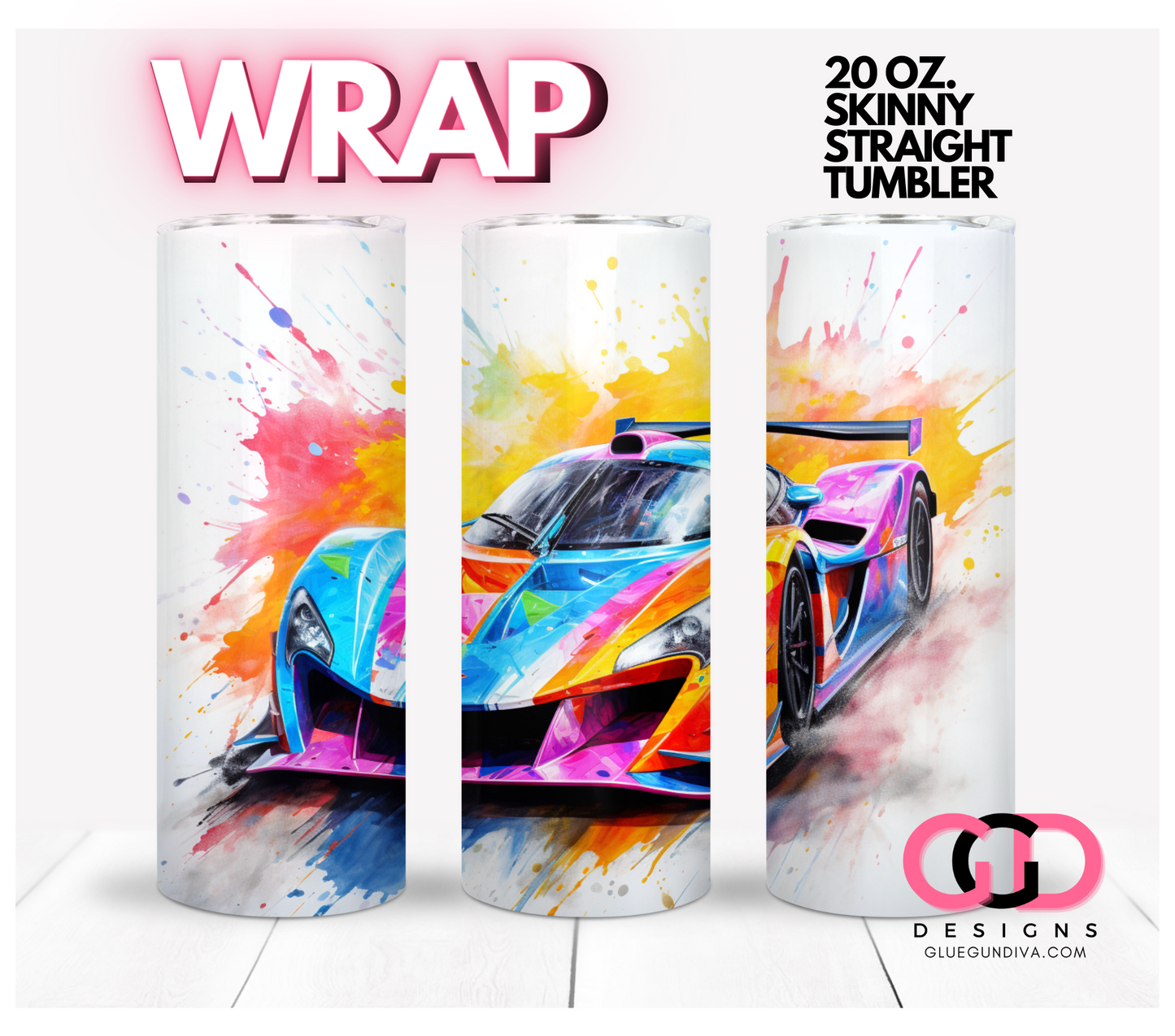 Colorful Race Cars Bundle - 4 images