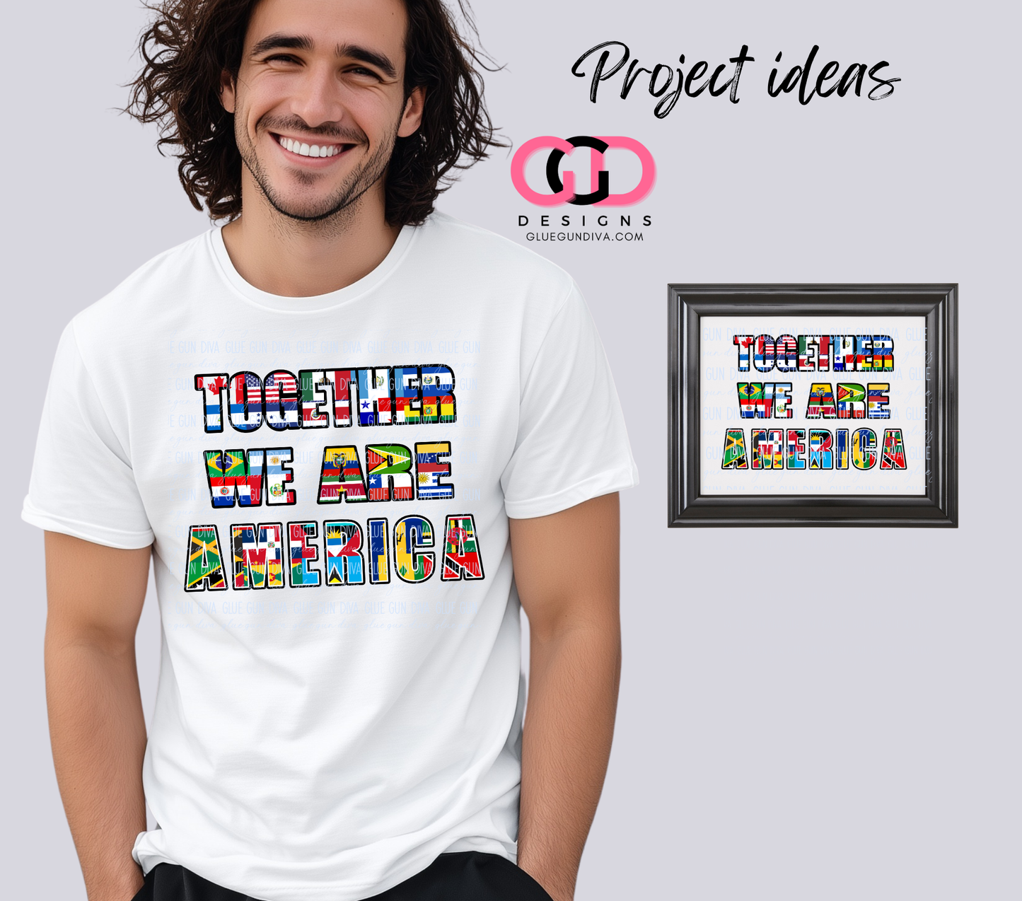 Together we are America Words -  PNGs & SVGs