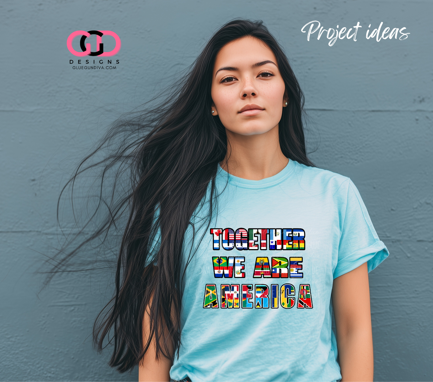 Together we are America Words -  PNGs & SVGs