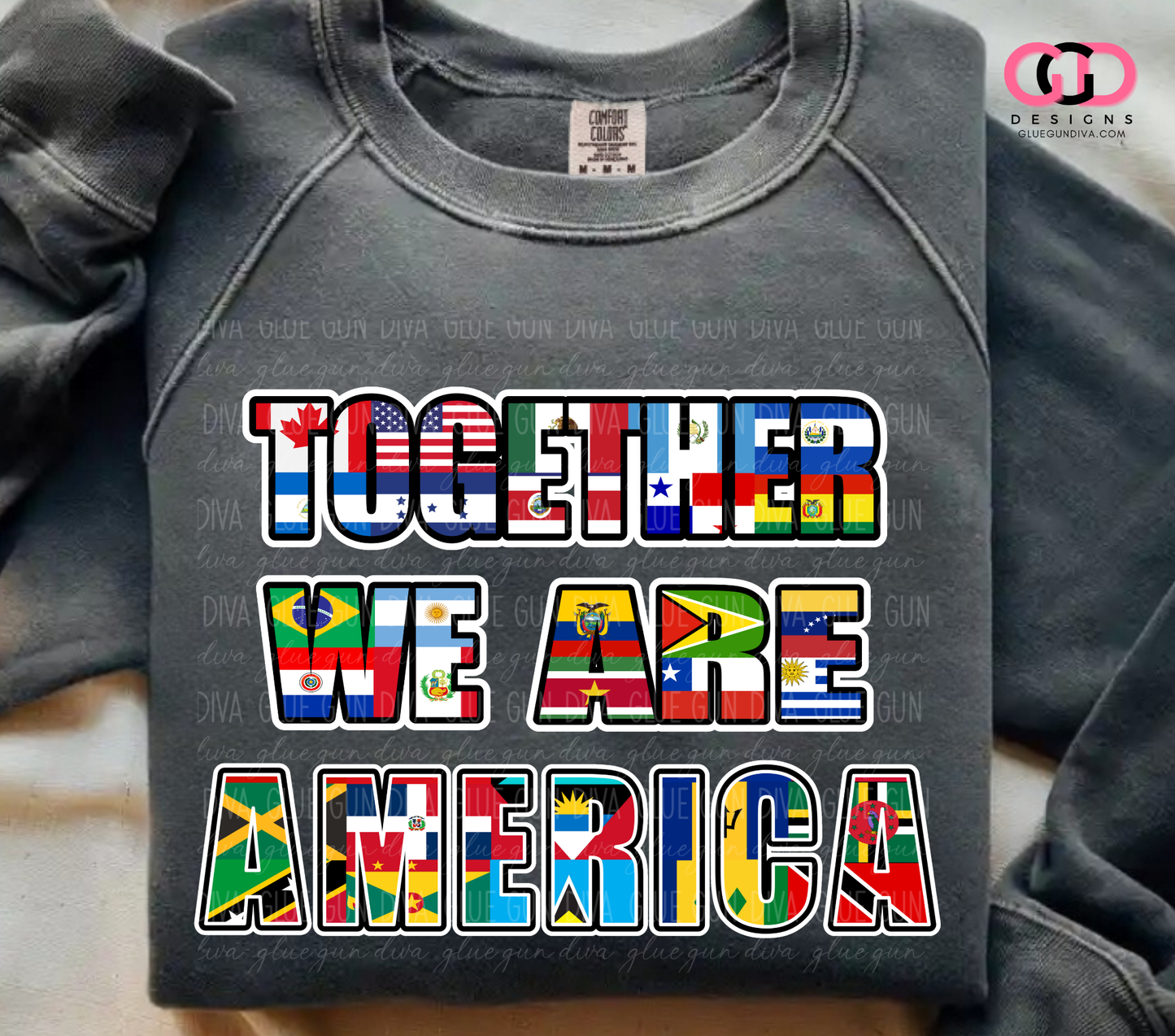 Together we are America Words -  PNGs & SVGs
