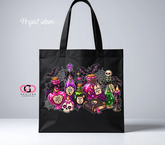 Cute Witches Poison Bottles-  PNGs & SVGs