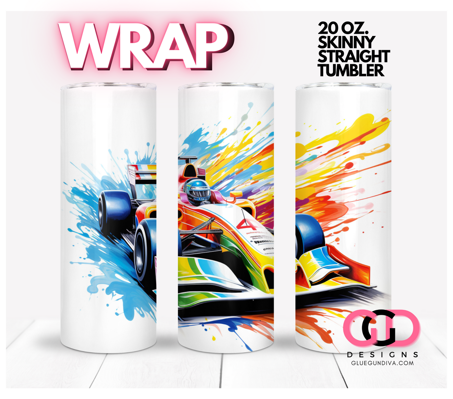 Colorful Race Cars Bundle - 4 images