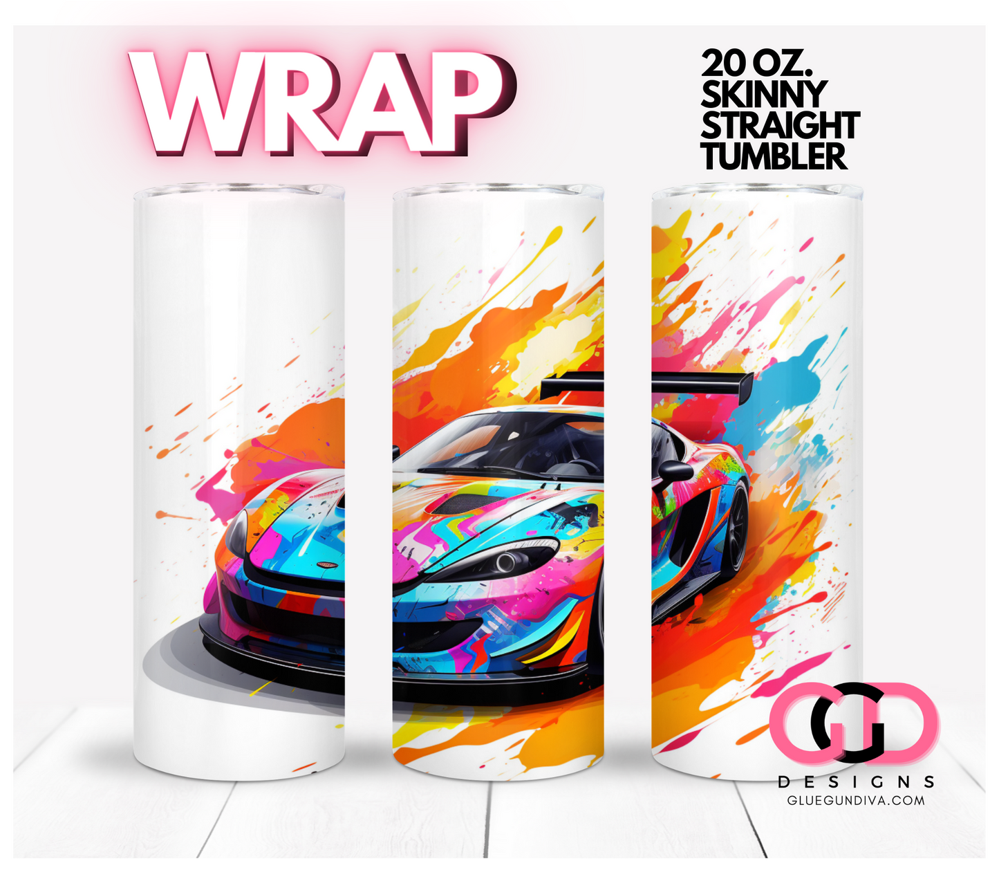 Colorful Race Cars Bundle - 4 images