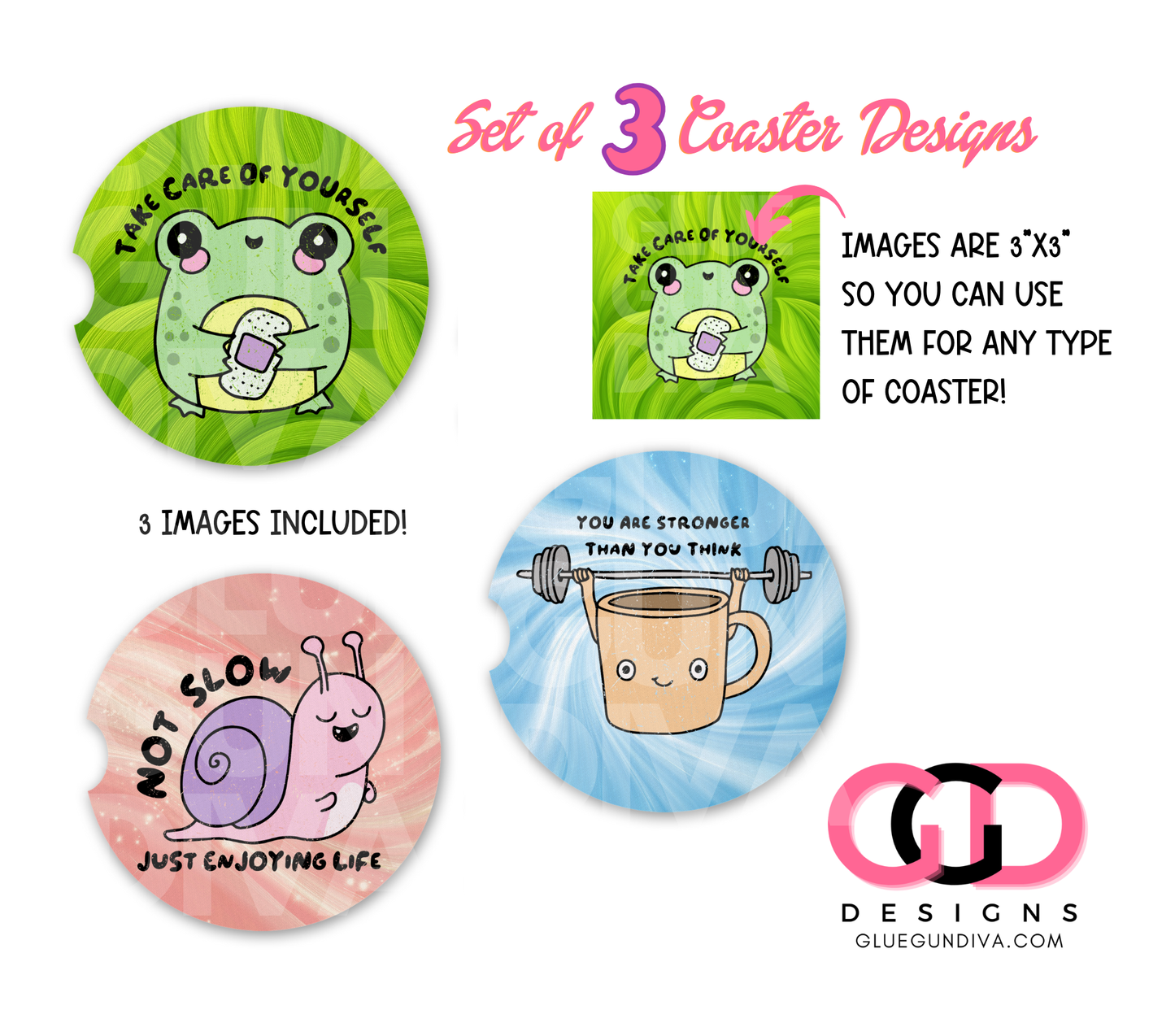 Inspirational Critters - Designs for Coasters