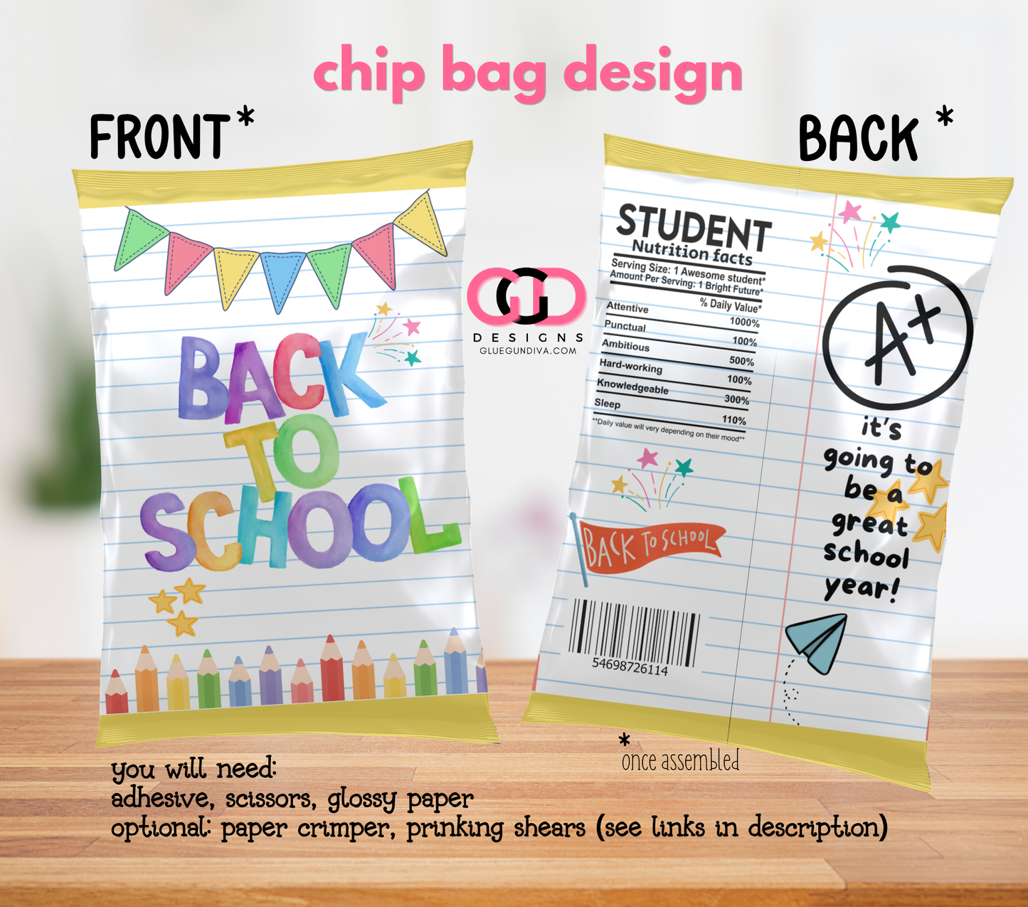 Back To School  -   Chip Bag Design
