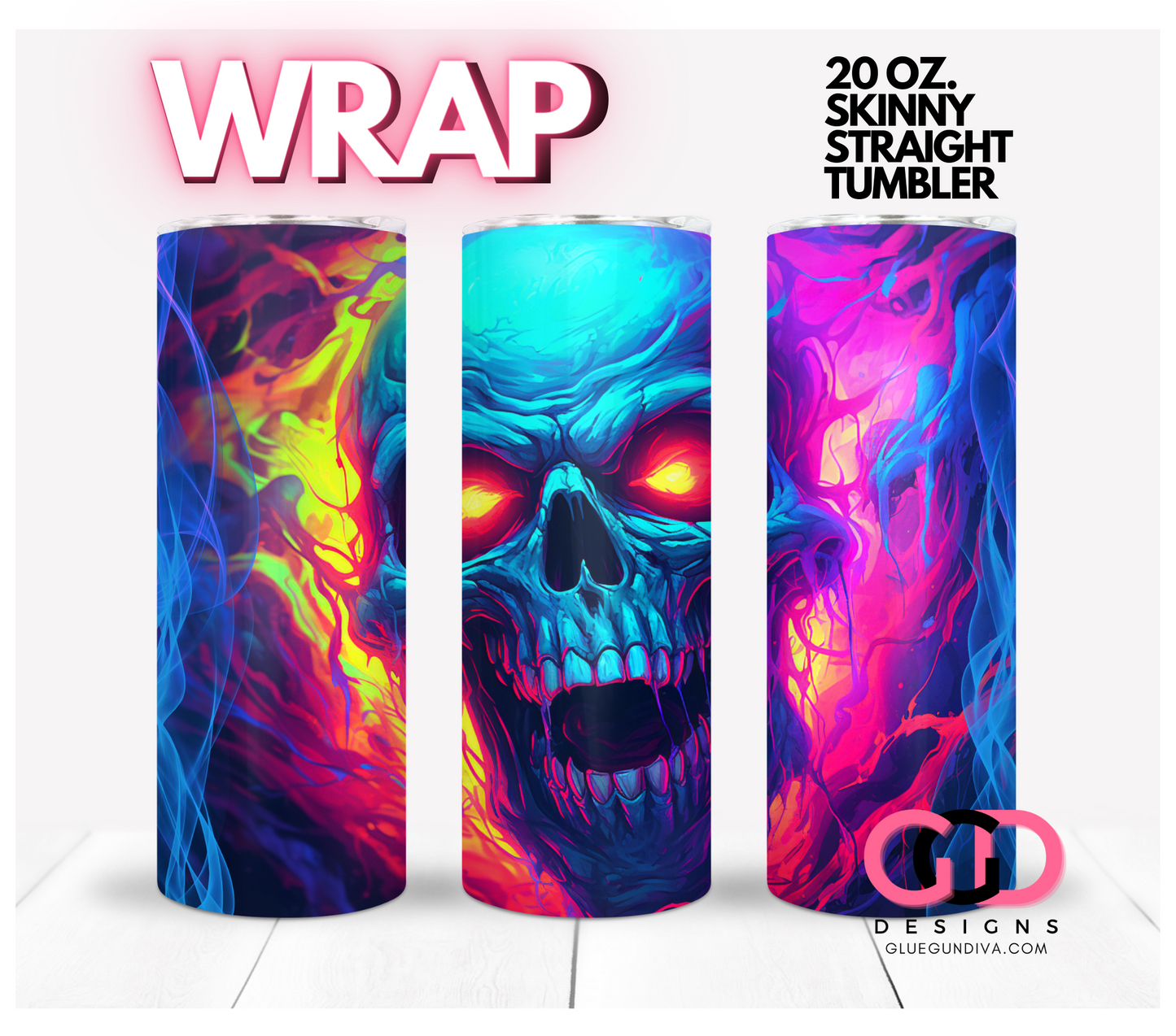 Halloween 2023  Scary - Gory bundle - 10 Digital Wrap Images for 20 0z skinny straight tumblers