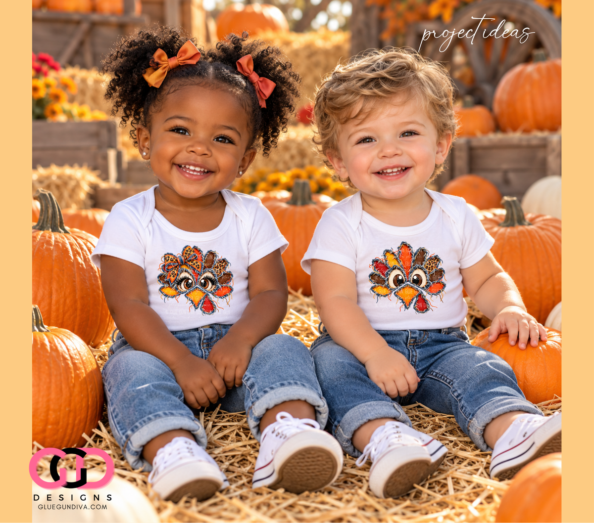 Turkey Patch Boy and Girl -  PNGs & SVGs