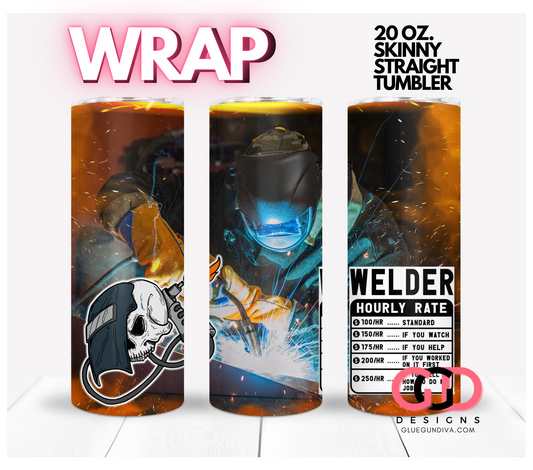Welder hourly rate -  Digital tumbler wrap for 20 oz skinny straight tumbler