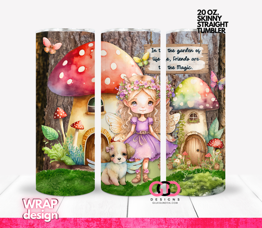 Friends are the Magic 1 -   Digital tumbler wrap for 20 oz skinny straight tumbler