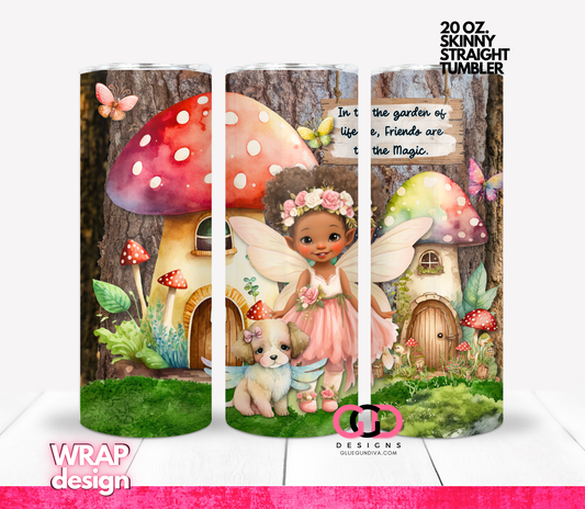 Friends are the Magic 2-   Digital tumbler wrap for 20 oz skinny straight tumbler