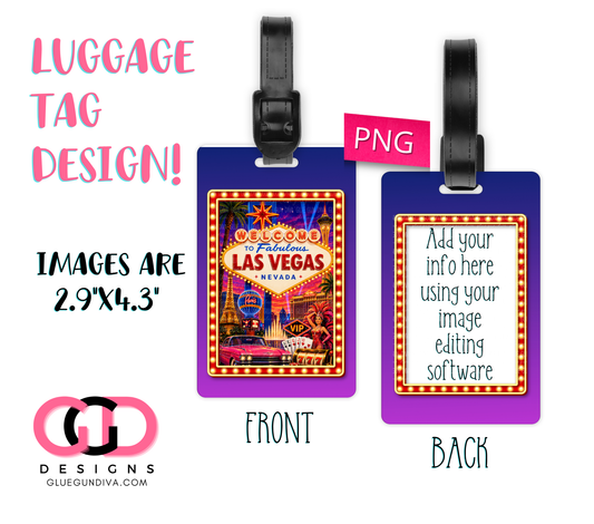Las Vegas - Designs for Luggage Tags