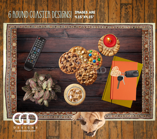 Cookies Round Coasters - Designs for Coasters