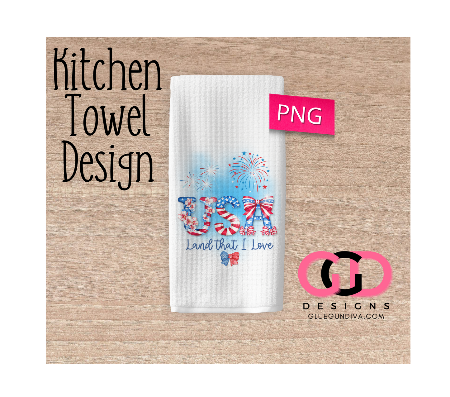 Land That I Love -  Design for Kitchen Towel