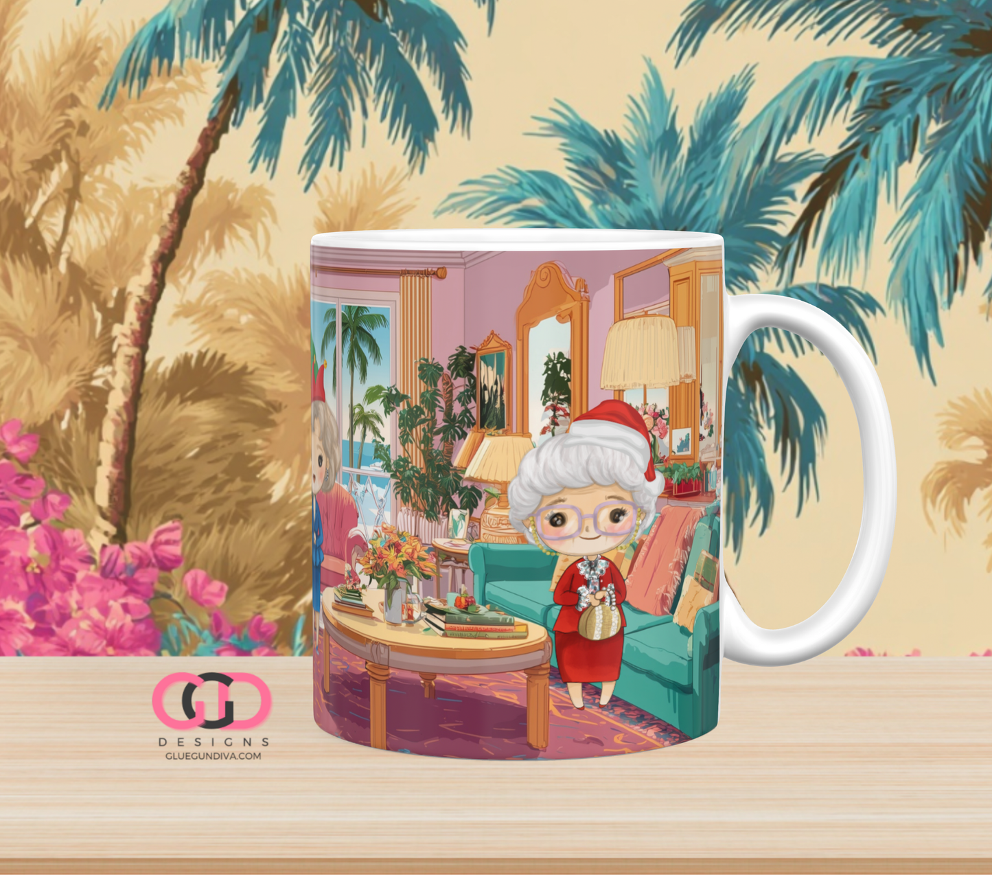 Stay Golden this Christmas - Digital mug wrap for 11 and 15 oz