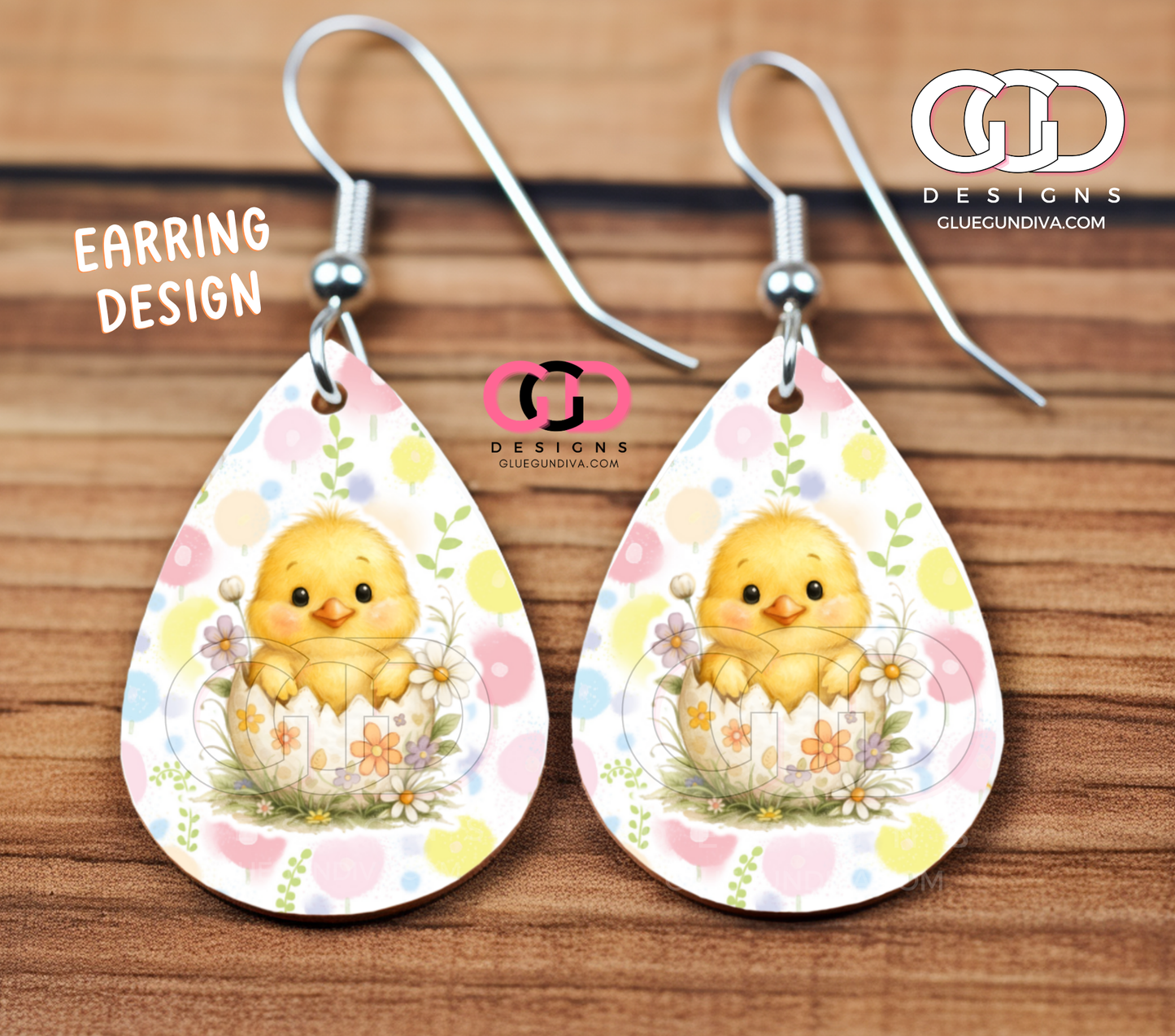 Easter Chick - Earring Design