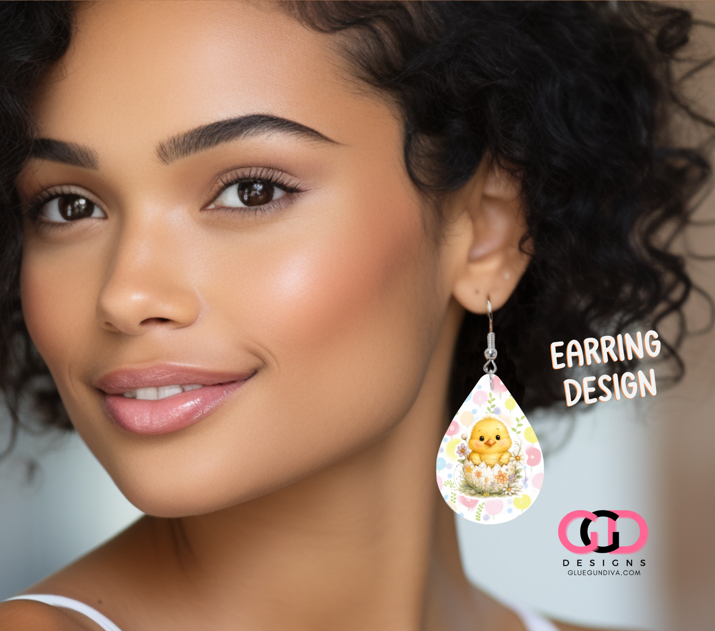 Easter Chick - Earring Design