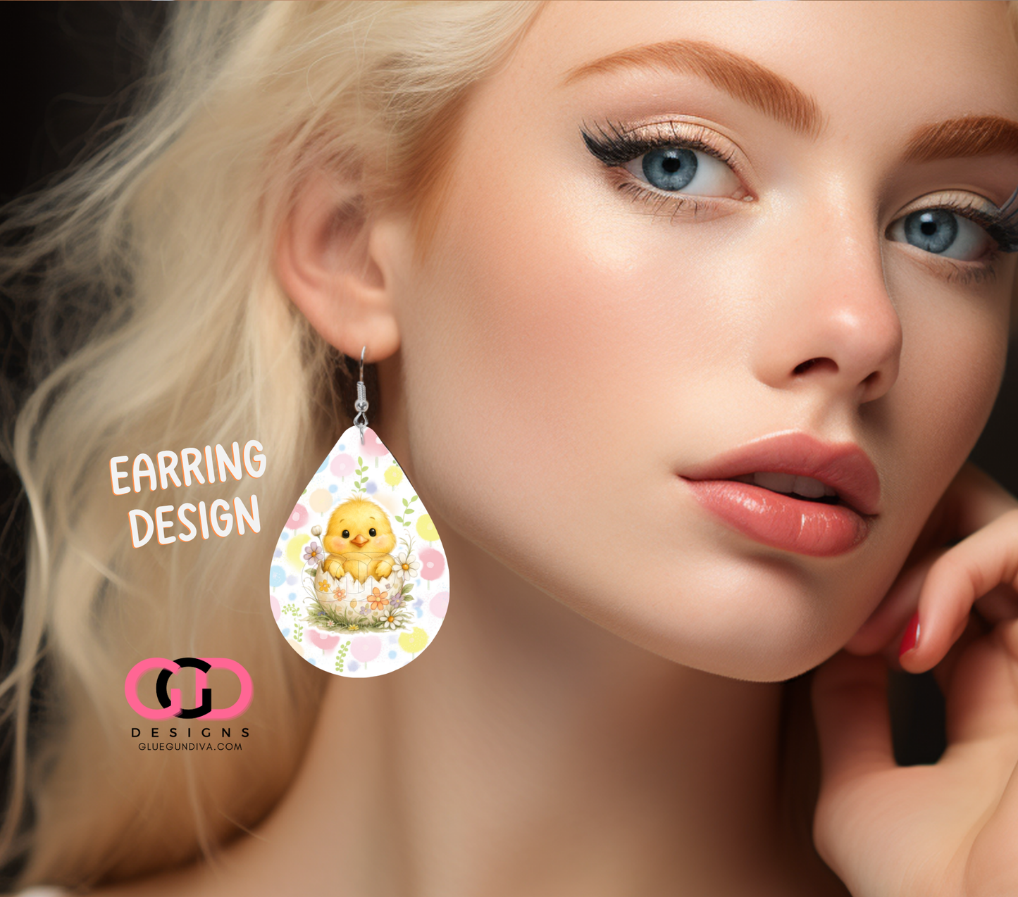 Easter Chick - Earring Design