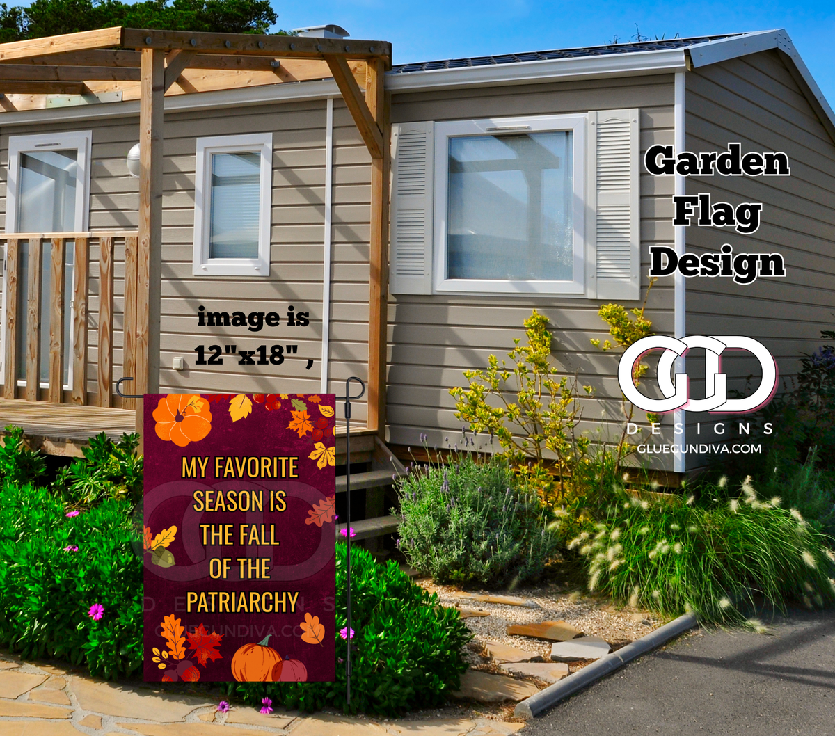 My Favorite Season is The Fall -  Garden Flag Designs