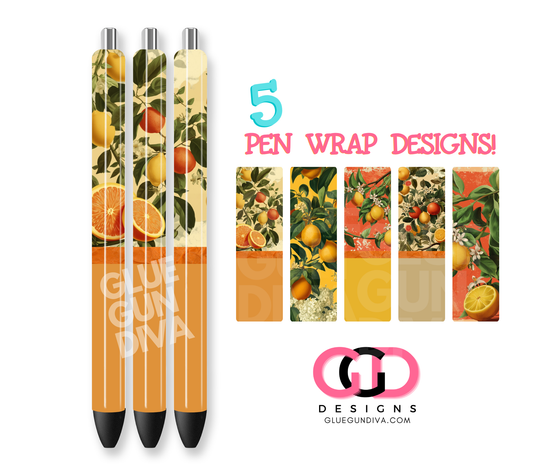 Vintage Citrus - Digital Pen wraps