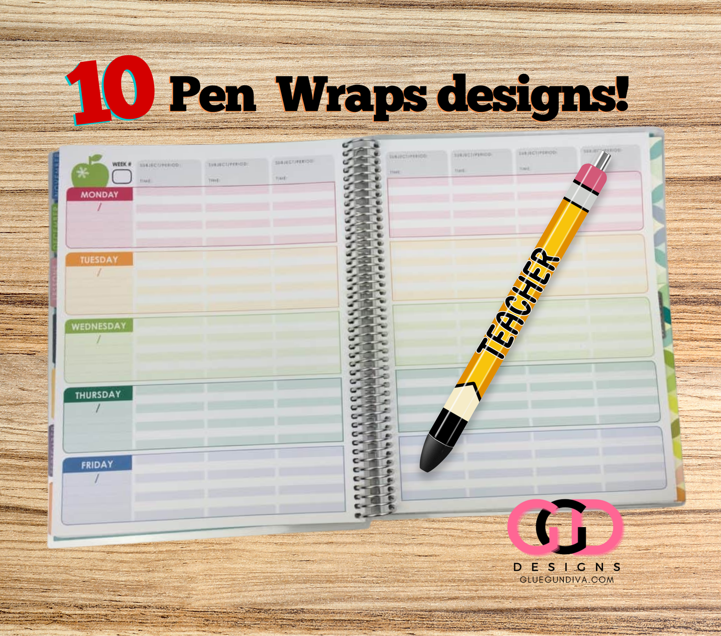School Titles - Pen wrap designs