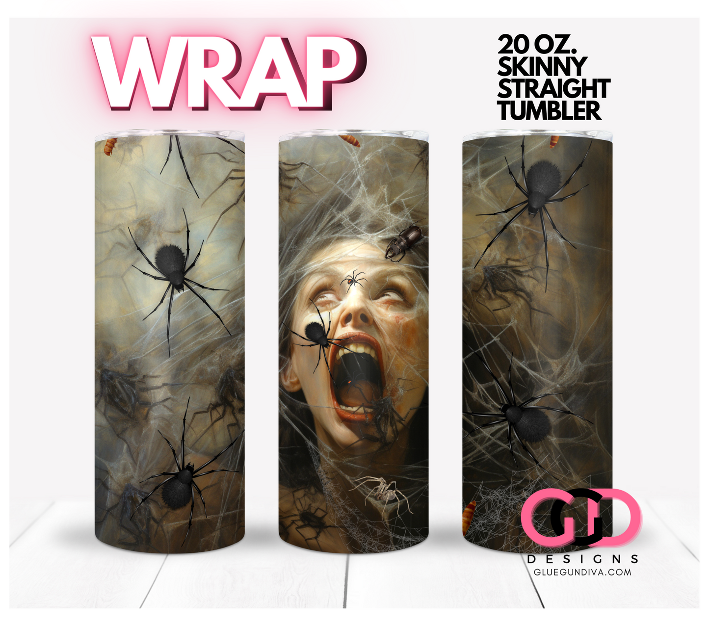 Halloween 2023  Scary - Gory bundle - 10 Digital Wrap Images for 20 0z skinny straight tumblers