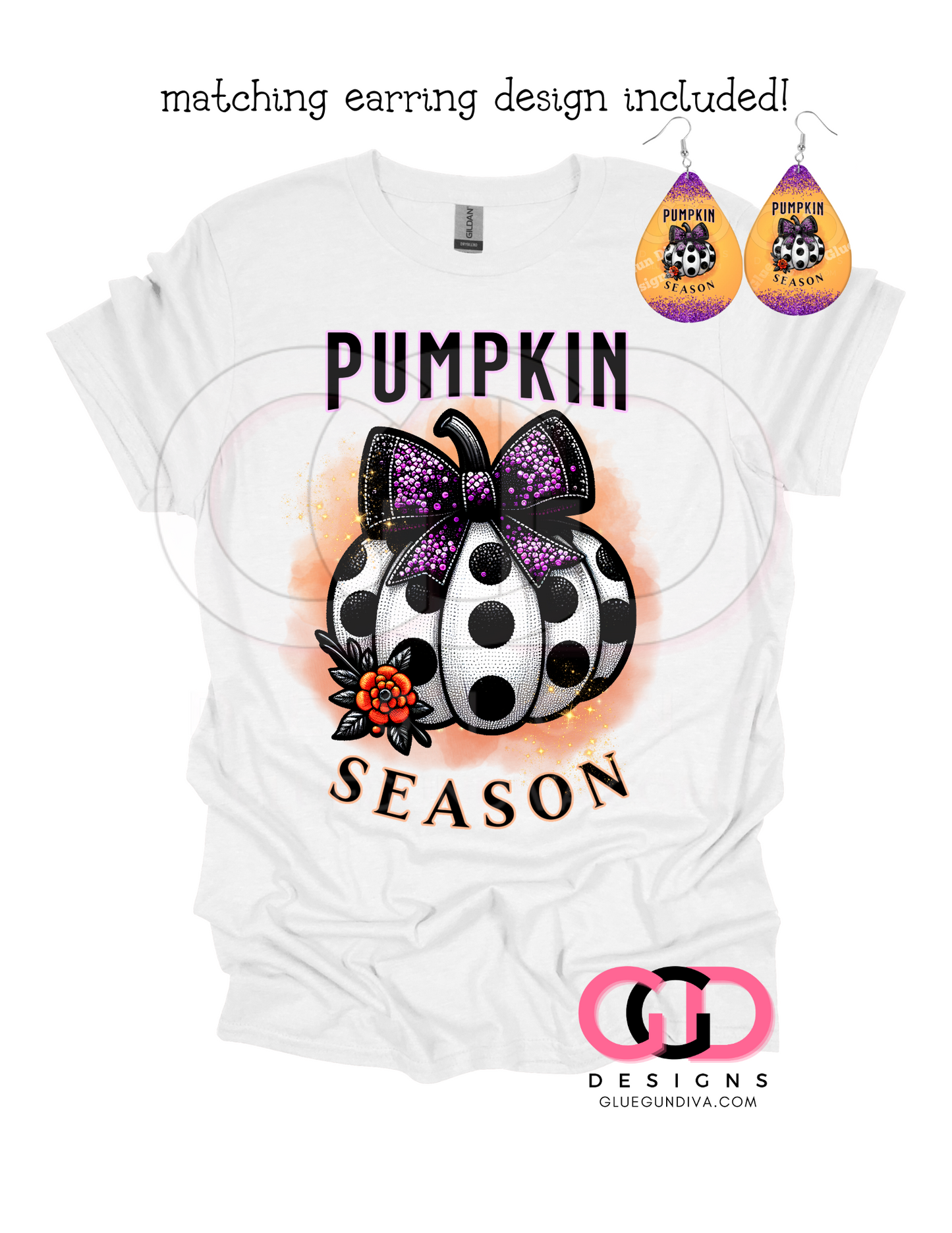 Pumpkin Season free earring design -  PNGs & SVGs