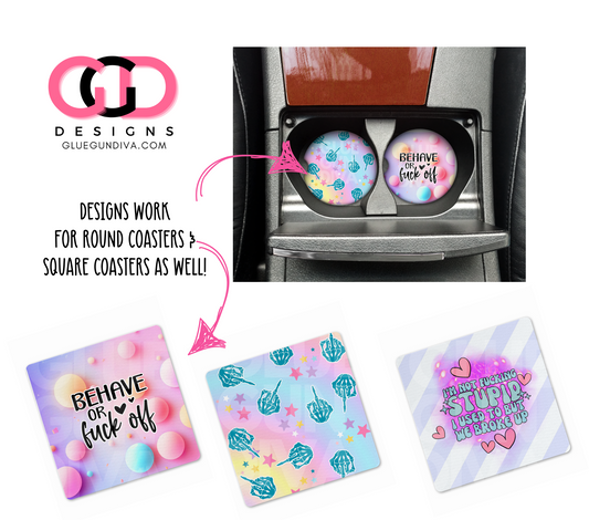 Adult Pastels - Designs for Coasters