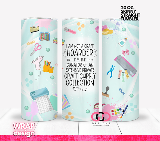 Private Craft Collection-  Digital tumbler wrap for 20 oz skinny straight tumbler