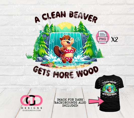 A Clean Beaver -  PNGs & SVGs