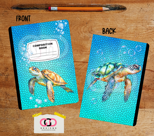 Sea Turtle - Design for Composition Book