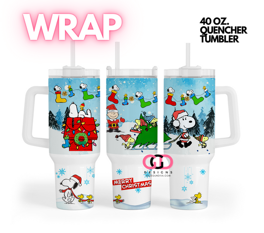 Fun Snow Day -   Digital tumbler wrap for 40 oz tumbler