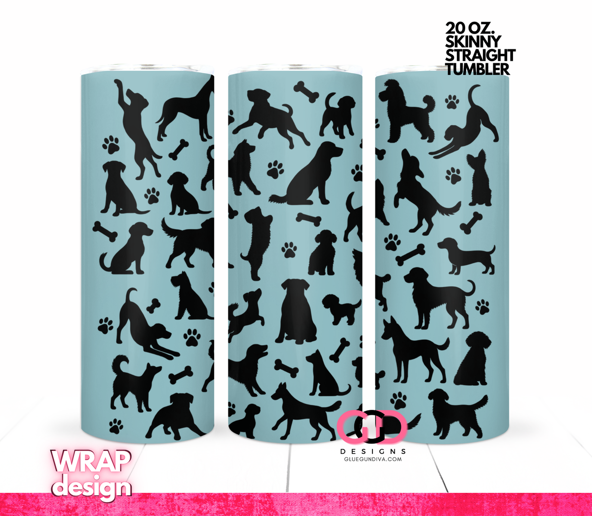 Dog Silhouettes Bundle - 5 images