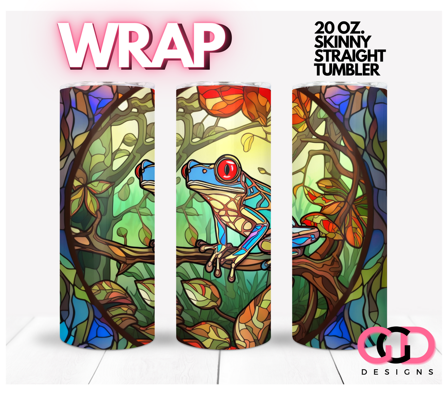 Jungle Stained Glass Animals BUNDLE - 8 images