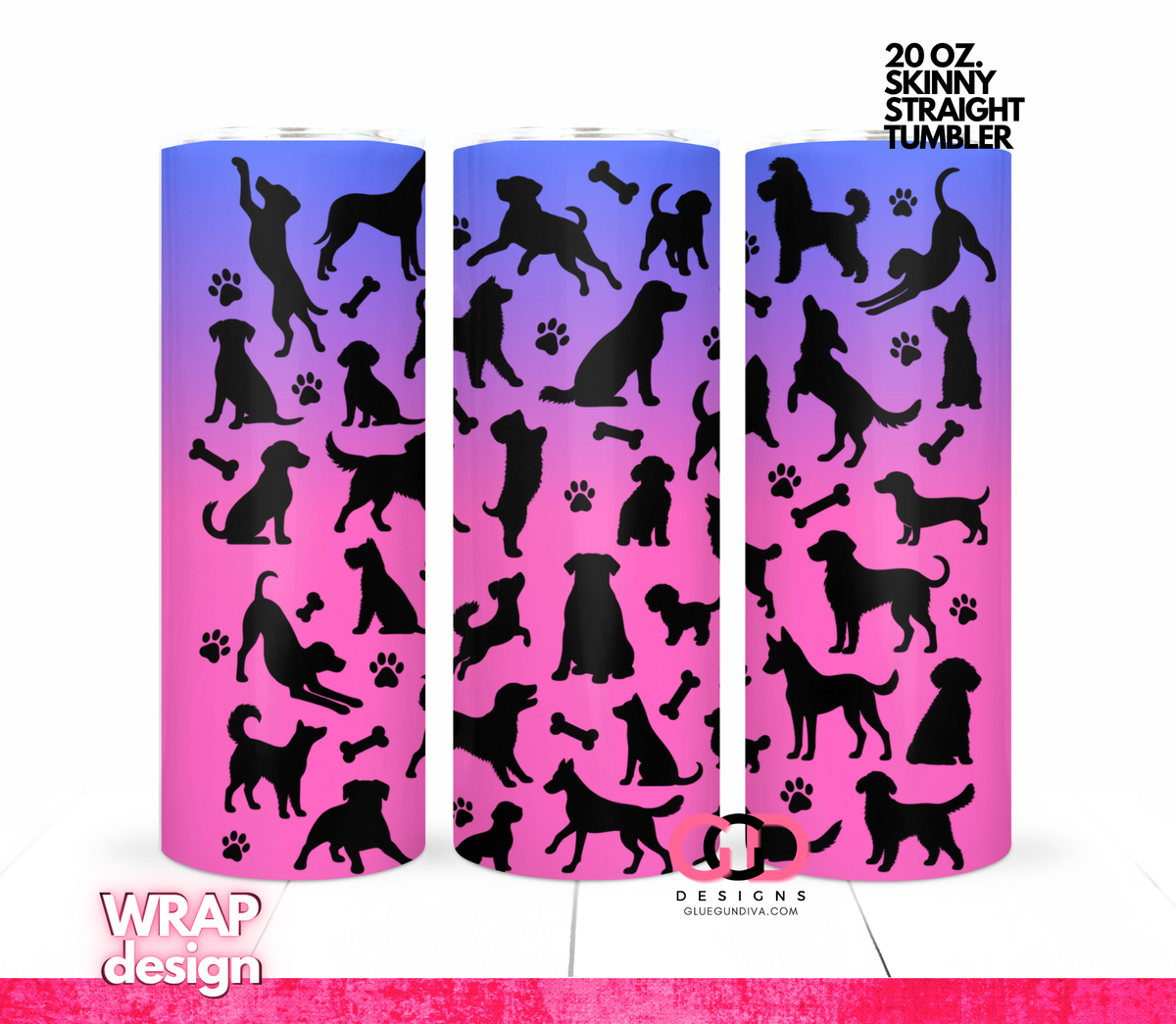 Dog Silhouettes Bundle - 5 images