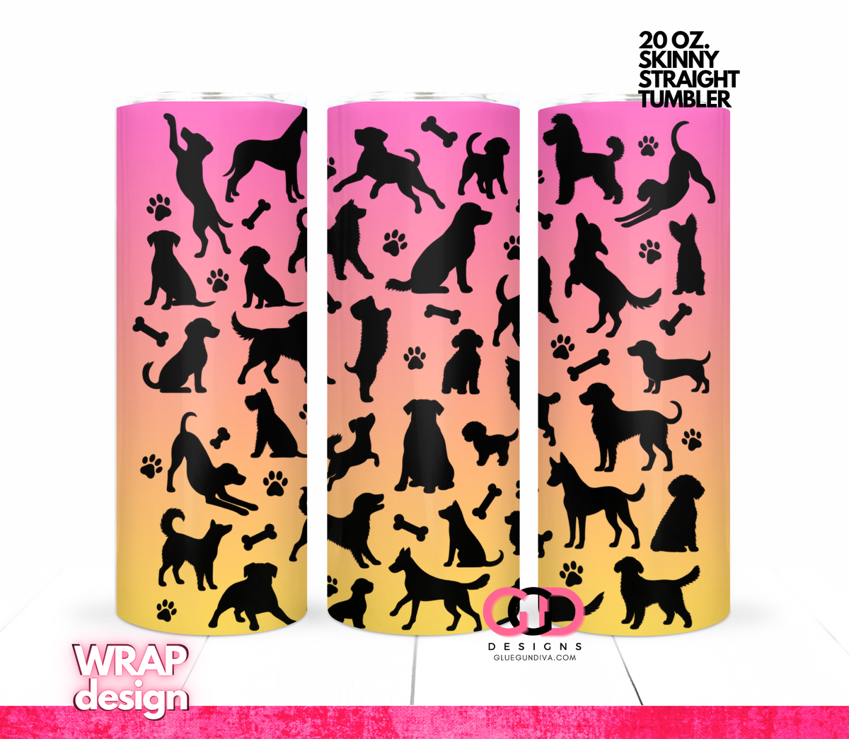 Dog Silhouettes Bundle - 5 images