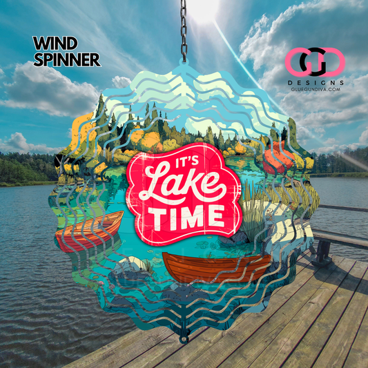 It's Lake Time -  Digital image for an 8 Inch Wind Spinner