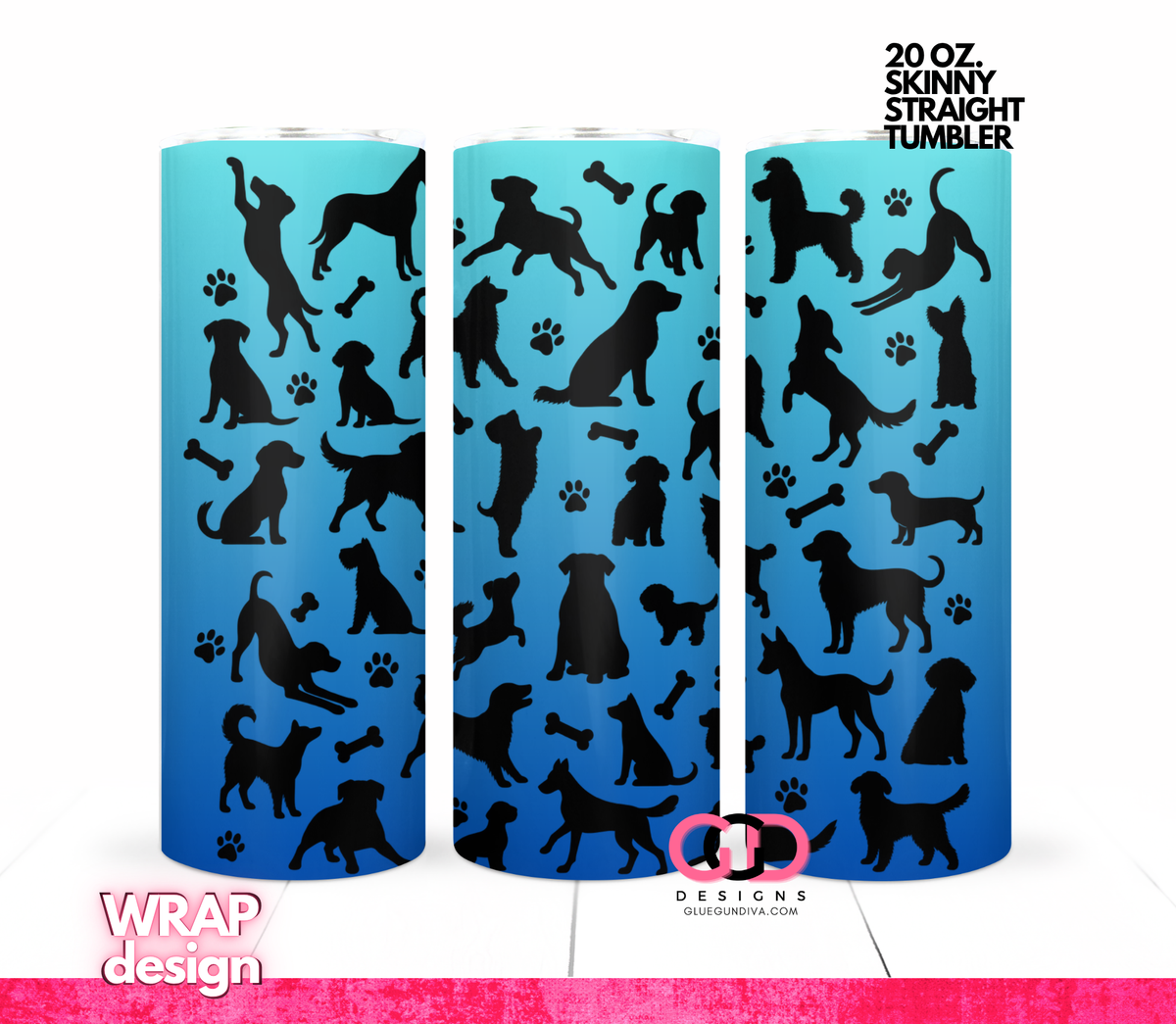 Dog Silhouettes Bundle - 5 images